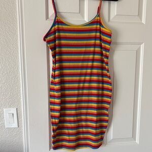 SHEIN Multicolor Striped Mini Dress